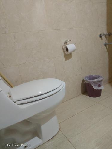 Koupelna v ubytování Abaucan alojamiento