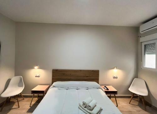 Katil atau katil-katil dalam bilik di Hostal Pompeya Merida