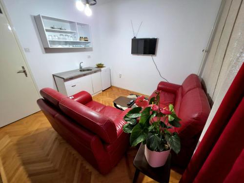 TV a/nebo společenská místnost v ubytování Ti-88 Apartment