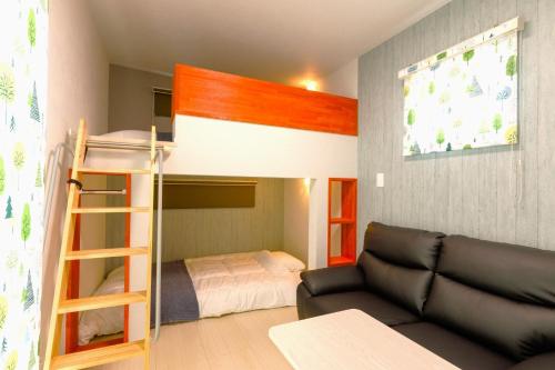 Кровать или кровати в номере Trailer Ship Garden Aso - Vacation STAY 09150v