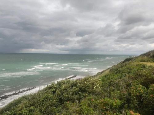 a view of a beach with the ocean at 10 person holiday home in Tisvildeleje in Tisvildeleje