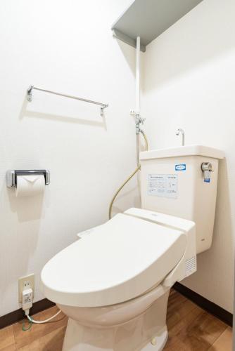 a bathroom with a white toilet in a room at Alice in Maruyama 円山公園近く マーケットすぐ in Sapporo