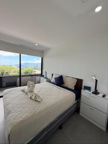Llit o llits en una habitació de Escalon apartment