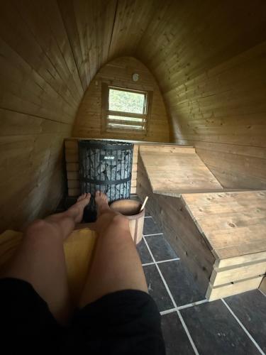 Ruang duduk di Yamanokami Inn