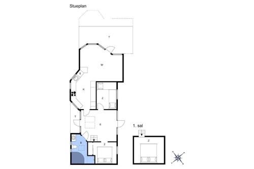 a floor plan of a house at SL245-Rude-Fuglevaenget-20 in Rude