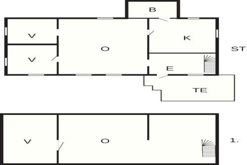 a block diagram of a house at 6 person holiday home in KYRKHULT in Kyrkhult