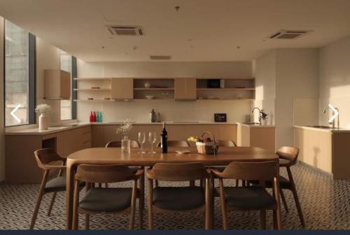 Kuchyň nebo kuchyňský kout v ubytování Arena Cam Ranh Resort Ocean View