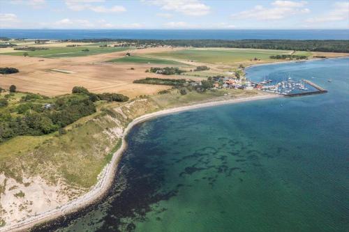 an aerial view of a beach and the ocean at 20416-Samso-Strandvejen-10-A in Ballen