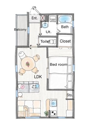 a floor plan of a house at Sion OSU in Nagoya
