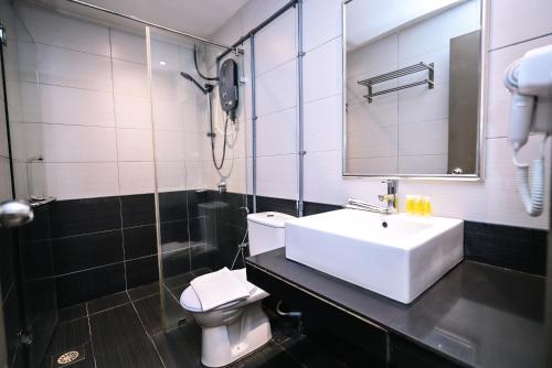 Koupelna v ubytování Kingston Hotel 6 - Changkat, Bukit Bintang