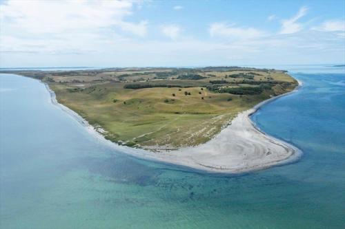 an aerial view of an island in the ocean at 20145-Samso-Skovvejen-14 in Nordby