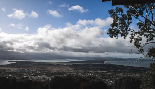 a view of a city and a body of water at Mount Rumney Escapes - 4 Seaview Devil House in Mount Rumney