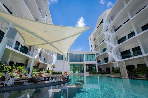 Πισίνα στο ή κοντά στο Apartment with pool access