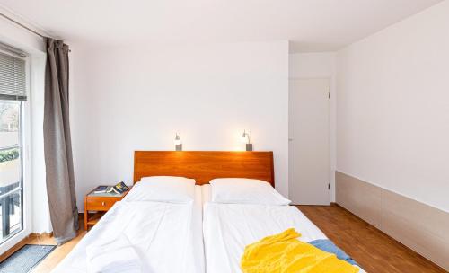 Postel nebo postele na pokoji v ubytování Paulina