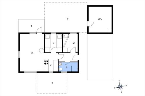 a floor plan of a house at AE237-Aeroskobing-Hanses-Ager-19 in Ærøskøbing