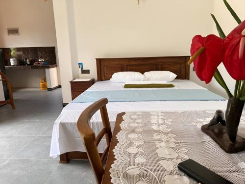 Ένα ή περισσότερα κρεβάτια σε δωμάτιο στο Daya Villa Ahangama