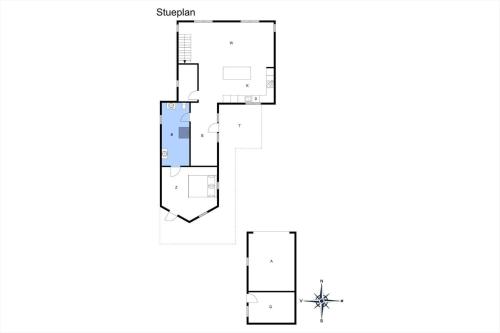 a floor plan of a house at TV1518-Albaek-Sdr-Havnevej-20 in Ålbæk