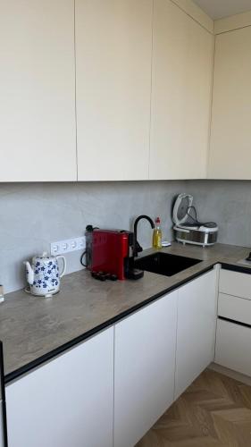 Dapur atau dapur kecil di Independentei Apart