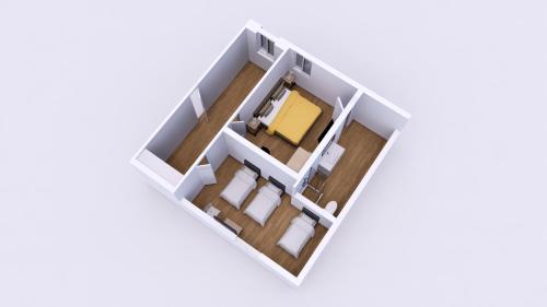 a rendering of a floor plan at Hotel Cortaccia Sanvitale in Sala Baganza