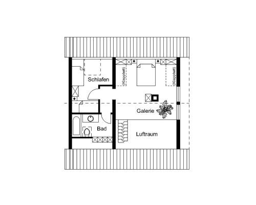 a floor plan of a house at Ferienwohnung Rabus in Bisingen