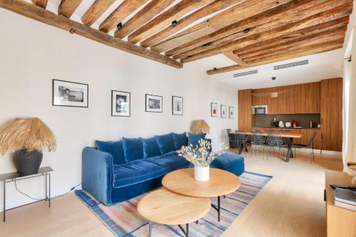 Grande terrasse, climatisation, 3 chambres, Marais