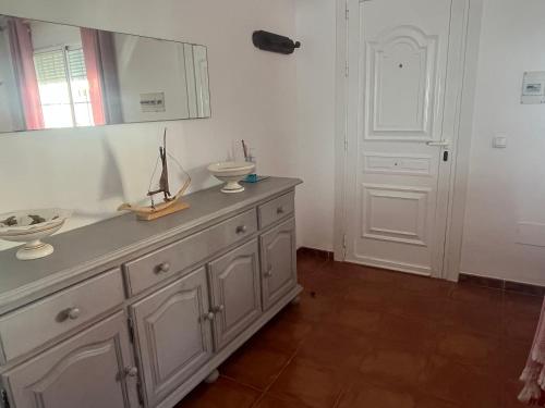 Koupelna v ubytování Casa de MONTE Y LEVA