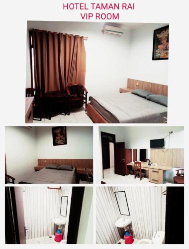 Ένα ή περισσότερα κρεβάτια σε δωμάτιο στο Hotel Taman Rai