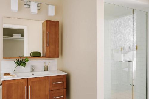 Koupelna v ubytování Roami at Duncan Plaza