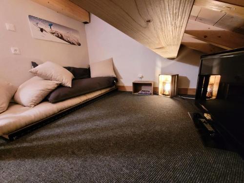 Ένα ή περισσότερα κρεβάτια σε δωμάτιο στο Résidence Le Criterium - Résidence Le Critérium 3Chalet E Appartement 7 MAE-1963