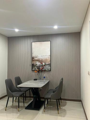 Posezení v ubytování Ha Đo Centrosa Building , Ba Thang Hai street, distrist 10