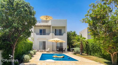 Ollystays Seaview Villa 3BR Heated Pool GYM-Joubal El Gouna