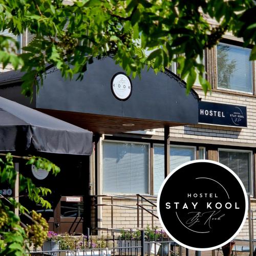 a building with a clock on the front of it at Stay Kool in Kiuruvesi