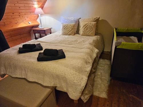 Cama o camas de una habitación en Gite Marie Le Bellanoy