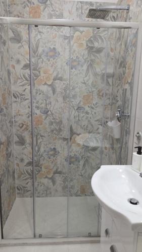 Salle de bains dans l'établissement Tarantella apartment