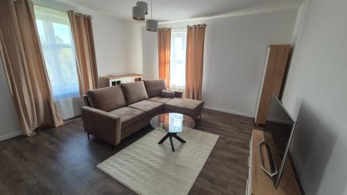 Χώρος καθιστικού στο Zagan Apartments #1