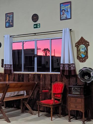 Ruang duduk di Rancho Sertanejo