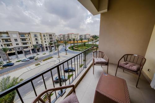 Balkón nebo terasa v ubytování Mivida Apartments New Cairo By O Residence Families Only