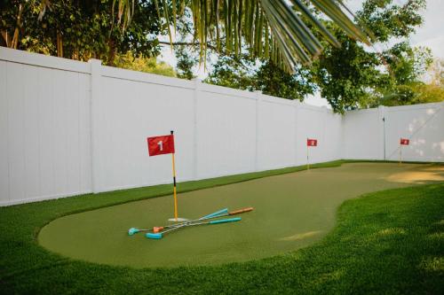 Golf v prázdninového domu nebo okolí