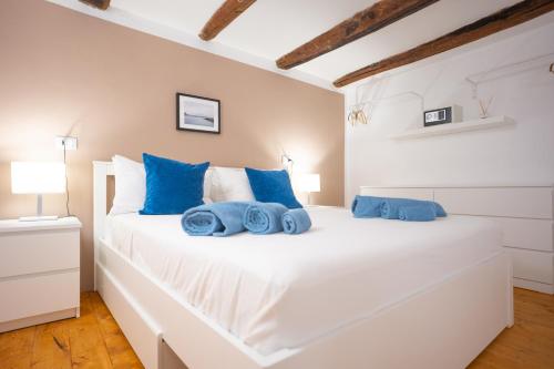 Ένα ή περισσότερα κρεβάτια σε δωμάτιο στο Diso apartments