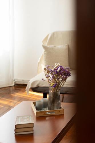 Coin salon dans l'établissement Borel apartment