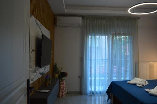 Ένα ή περισσότερα κρεβάτια σε δωμάτιο στο Cem's Luxury Apartment
