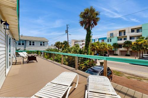 Bygningen som feriehuset ligger i