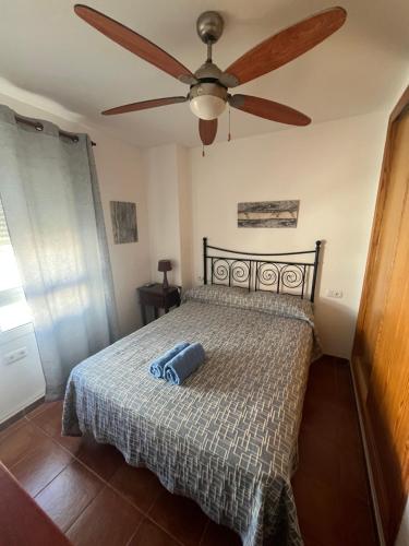 Postel nebo postele na pokoji v ubytování Casa de MONTE Y LEVA