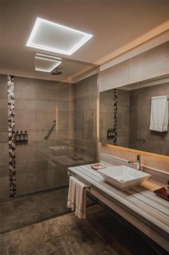 Koupelna v ubytování Böden Hotel & Spa, AKEN SOUL