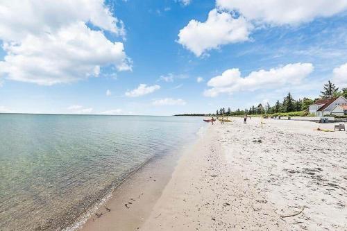 a beach with the ocean and people on it at 30476-Odder-Hulager-9 in Odder