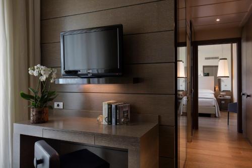 TV a/nebo společenská místnost v ubytování Starhotels Echo
