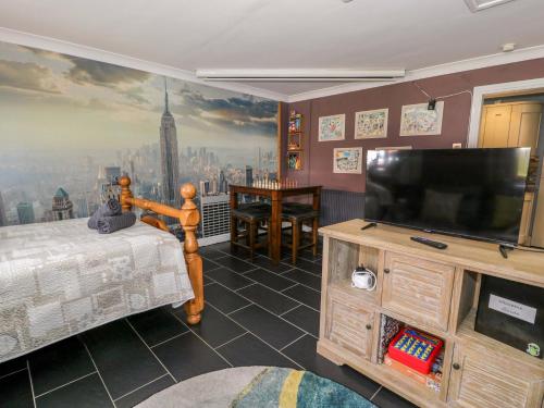 Pentre Country Studioにあるテレビまたはエンターテインメントセンター