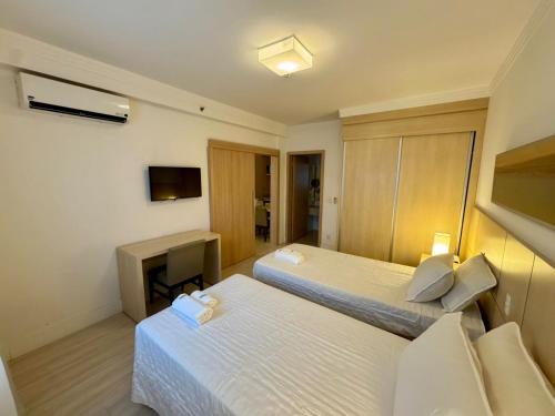 Postel nebo postele na pokoji v ubytování Flat Mont Blanc Premium