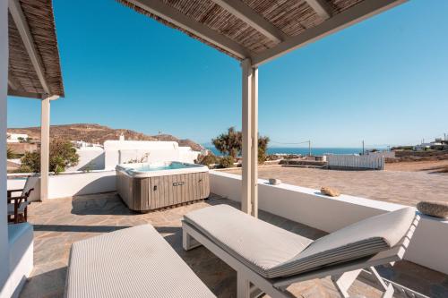 Traditional Cycladic Houses in Elia Beach Mykonos