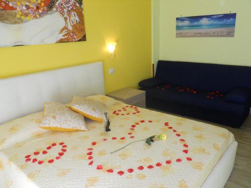 Postel nebo postele na pokoji v ubytování B&B Il Salice